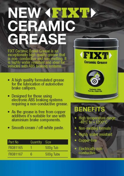 FIXT Ceramic Grease A4 Leaflet