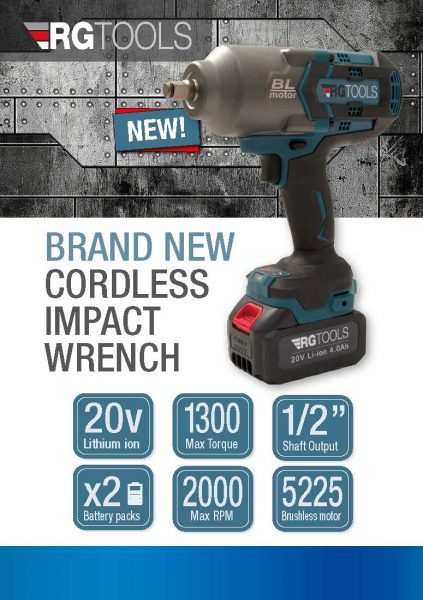 RG Tools Impact Wrench 4 Page A5 Leaflet