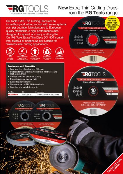 RG20150 Thin Cutting Disc A4 Leaflet