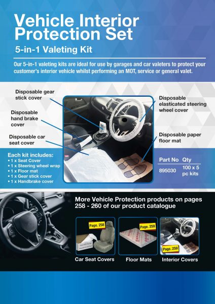 Vehicle Interior Protection Kit – 5-in-1 –  A4 Leaflet