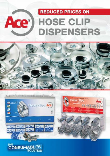 ACE Hose Clip Dispenser Racks A4 Leaflet