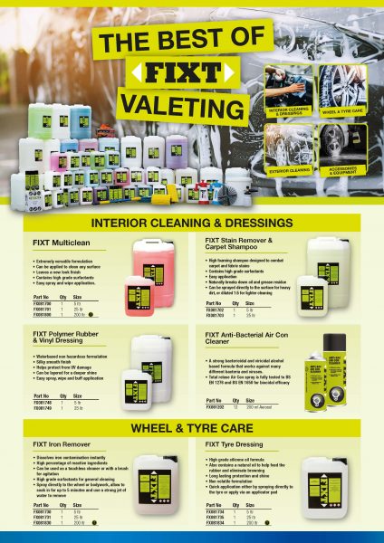 Best of FIXT Valeting A4 Leaflet