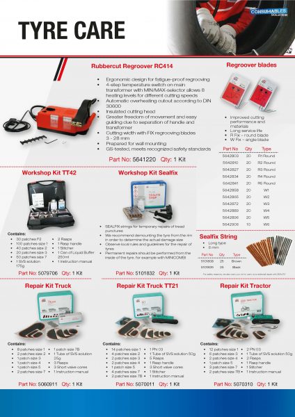 Tyre Care A4 Leaflet