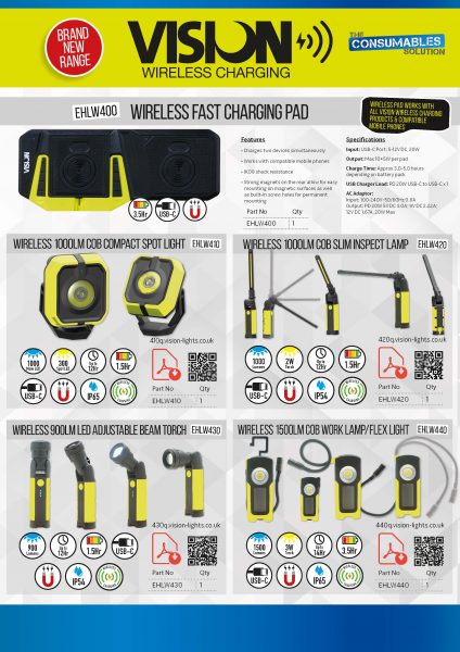New VISION Wireless Range – A4 Leaflet