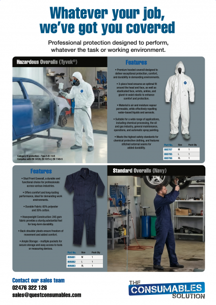 Clothing & protection flyer – NEW LINES