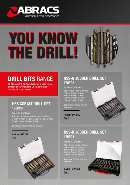Abracs Drill Bits Range